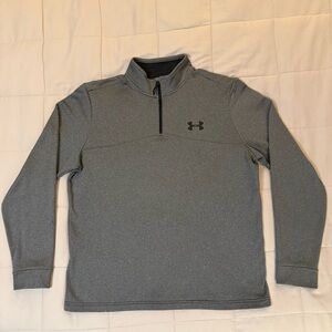 Under Armour Men's Performance Gray Quarter-Zip Jacket sz L